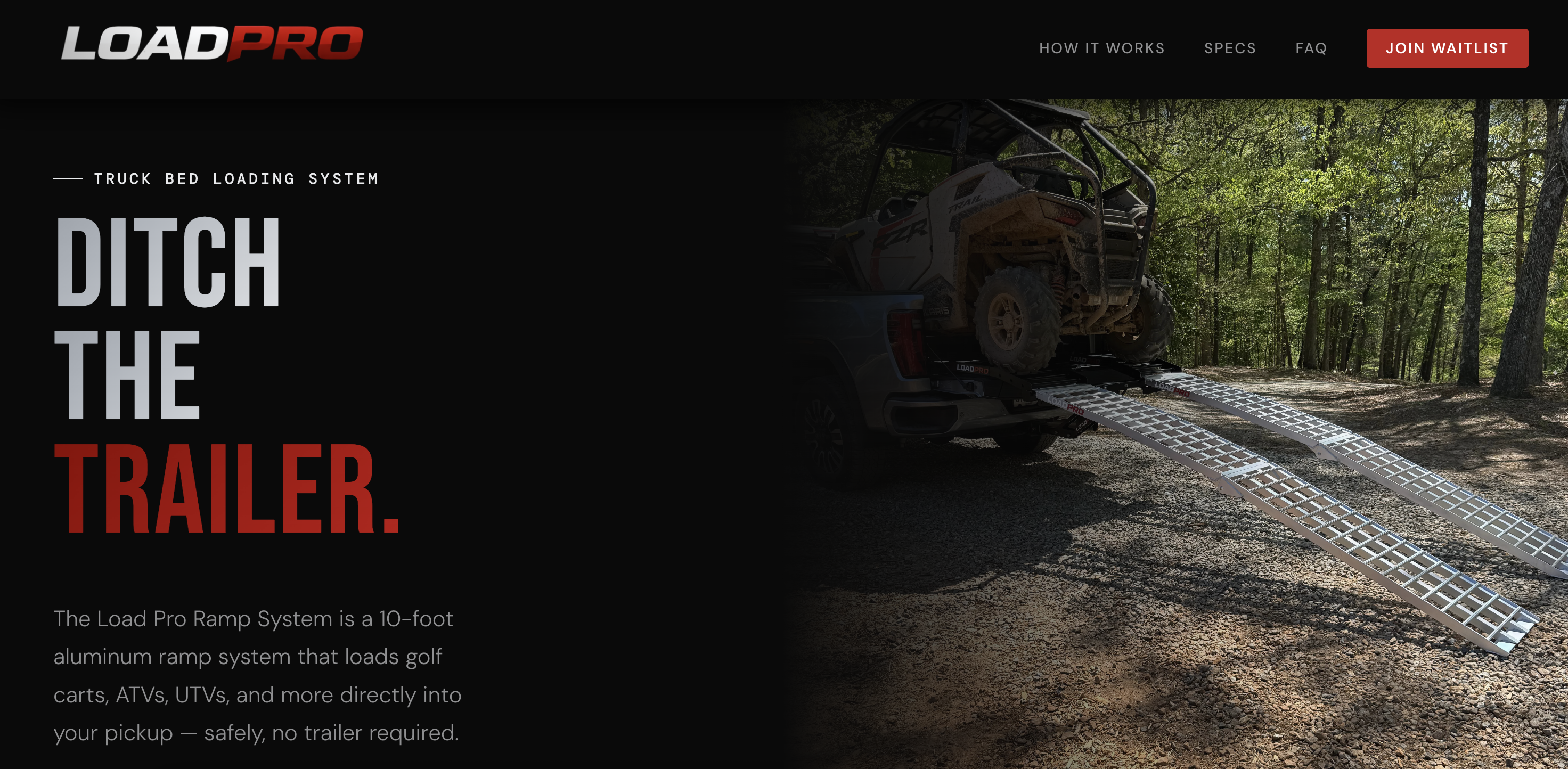 Home Page Screenshot for Featured image of Load Pro Ramps
